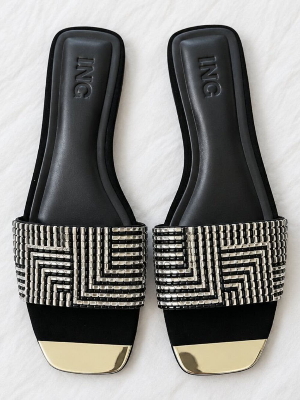 INC Embellished Square Toe Slides – Size 8